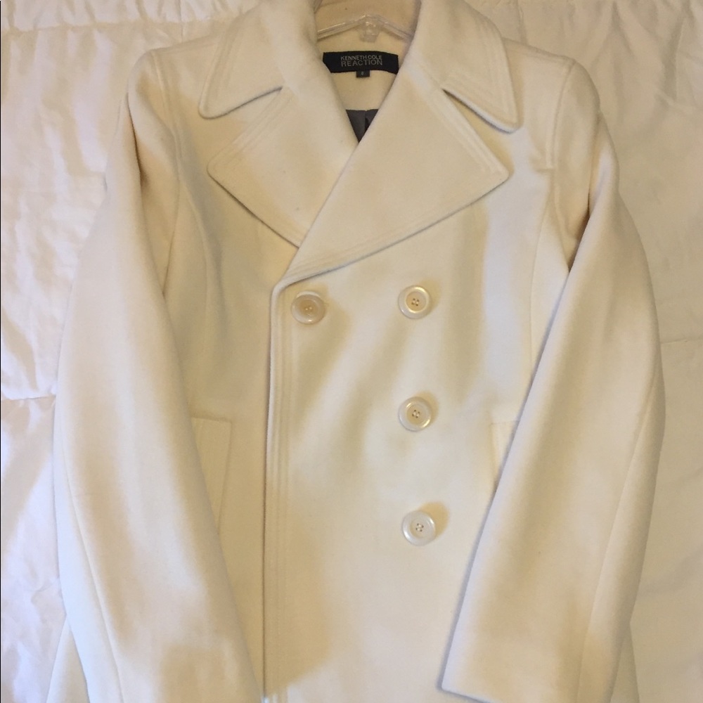 Kenneth Cole Reaction cream pea coat